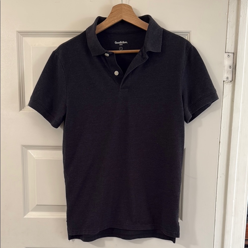 Goodfellow & Co Black Polo Shirt Classic Design